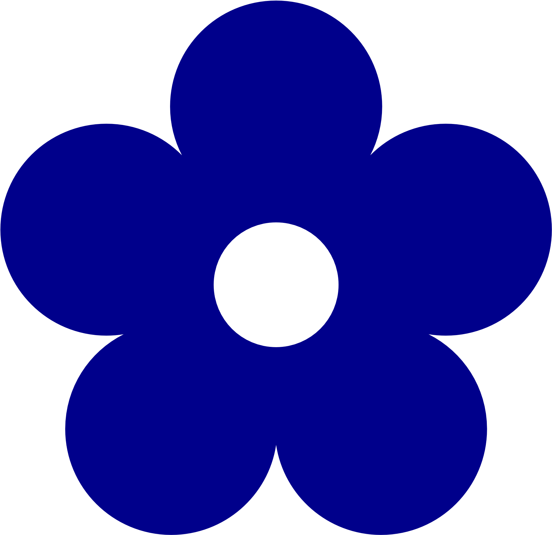 Dark Blue Rose Clipart Clip Art Library - Dark Blue Flower Clipart (1969x1952)