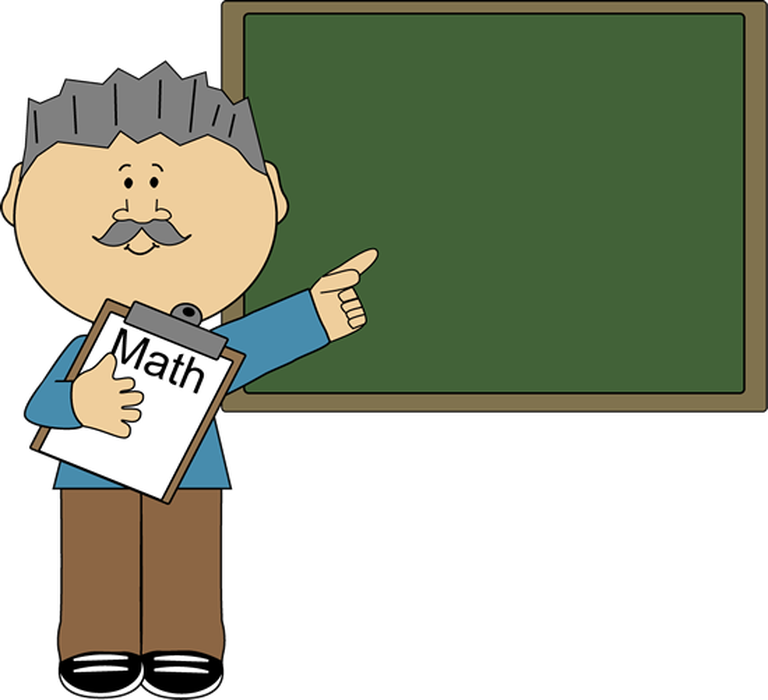 Man Math Teacher Clip Art - Male Teacher Teaching Clipart (768x700)
