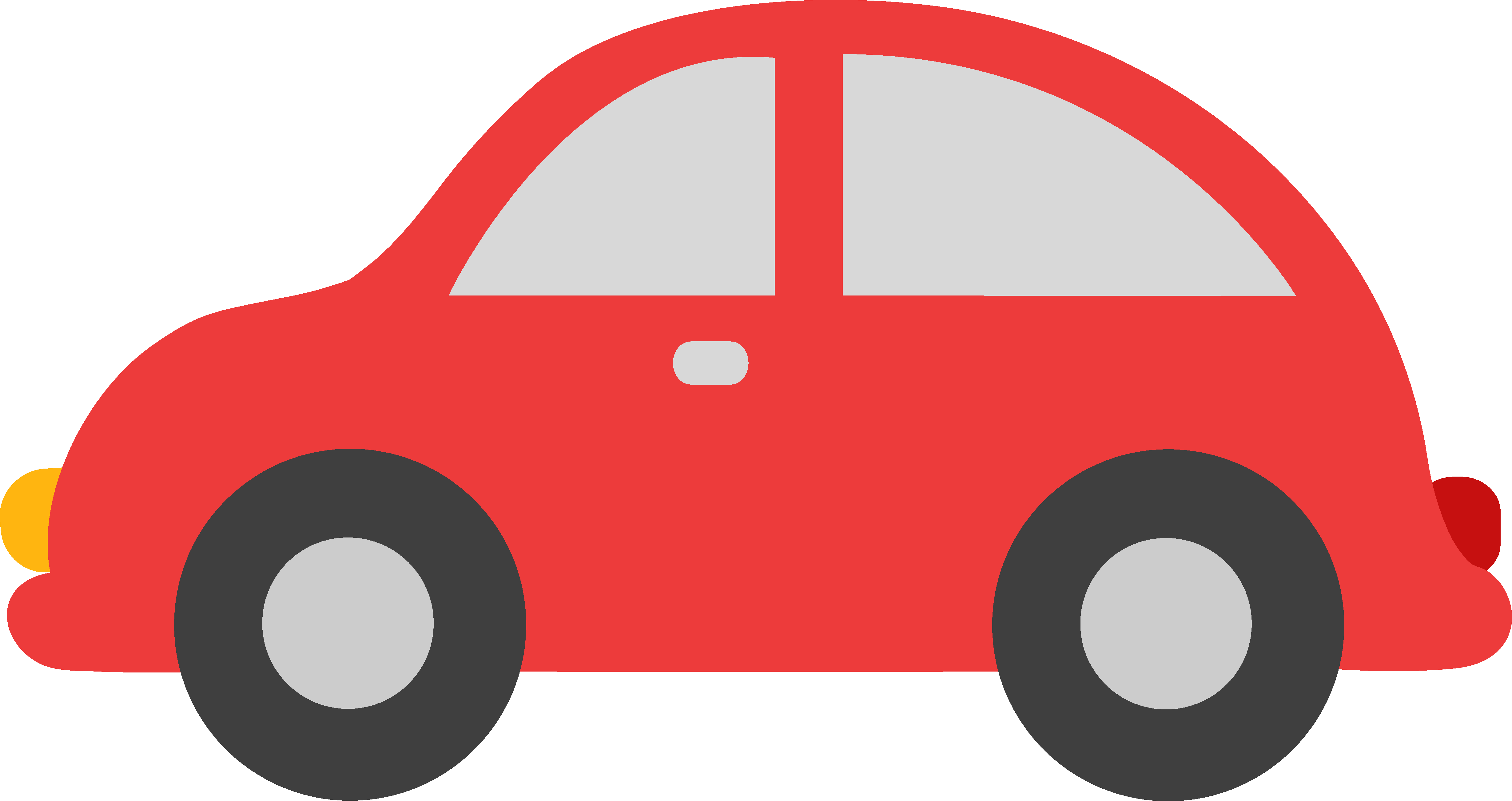 Cute Red Toy Car Clip Art - Red Car Clipart (4916x2605)