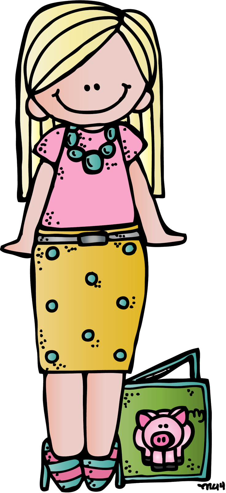 Are You An Avid Melonheadz Purchaser Me Too Her Clip - Melonheadz Teacher Clipart Png (736x1600)