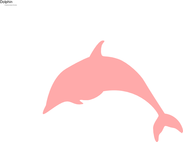 Dolpin Pink Clip Art - Pink Dolphins Transparent Clipart (600x454)