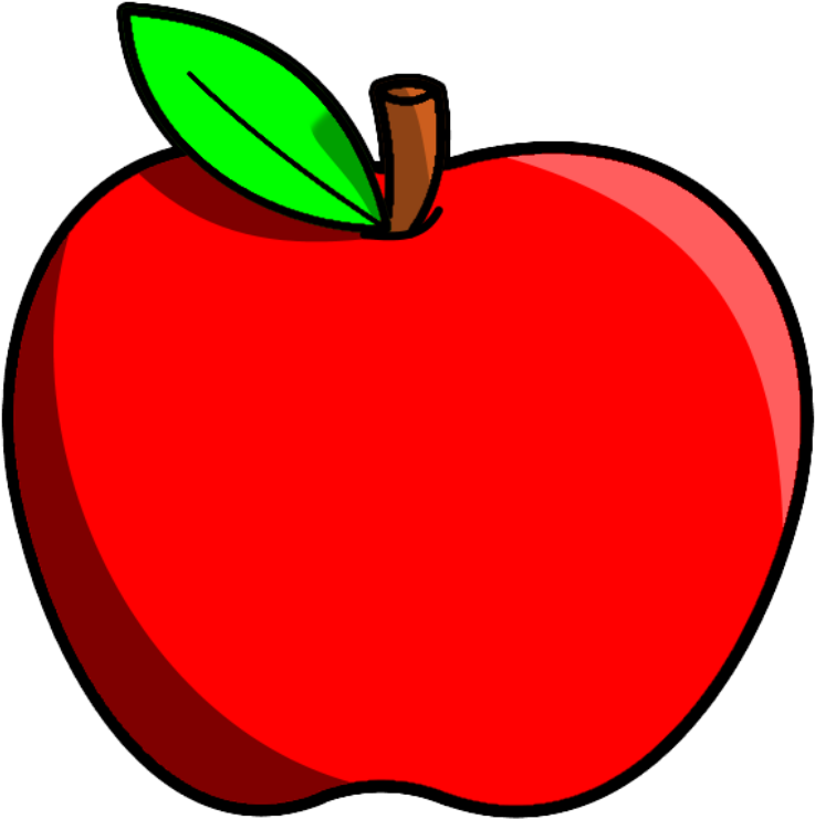 Red Apple Fruits Png Transparent Images Clipart Icons - Transparent Background Apple Clipart (800x800)