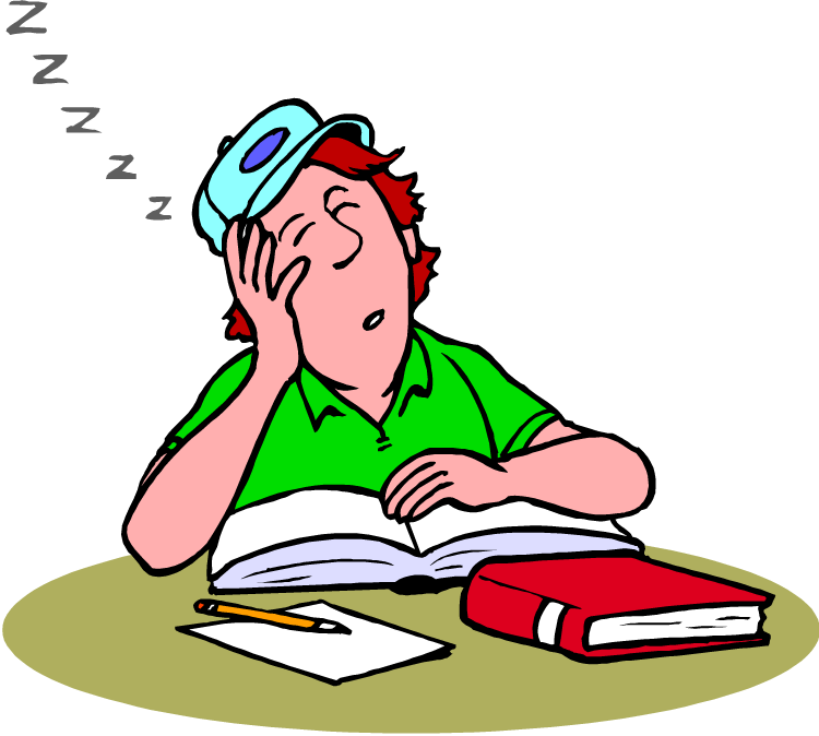 Science Teacher Clipart - Sleeping Student Clipart Png (750x674)