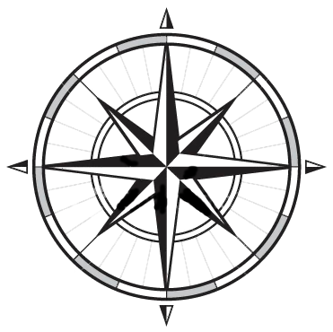 Fancy Compass Rose Clip Art - Compass Rose (380x380)