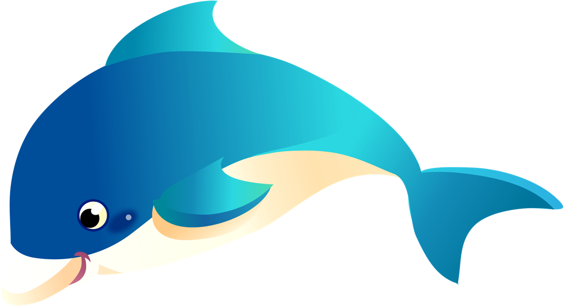 Dolphin Clip Art - Dolphin Clipart Transparent Background (1200x649)
