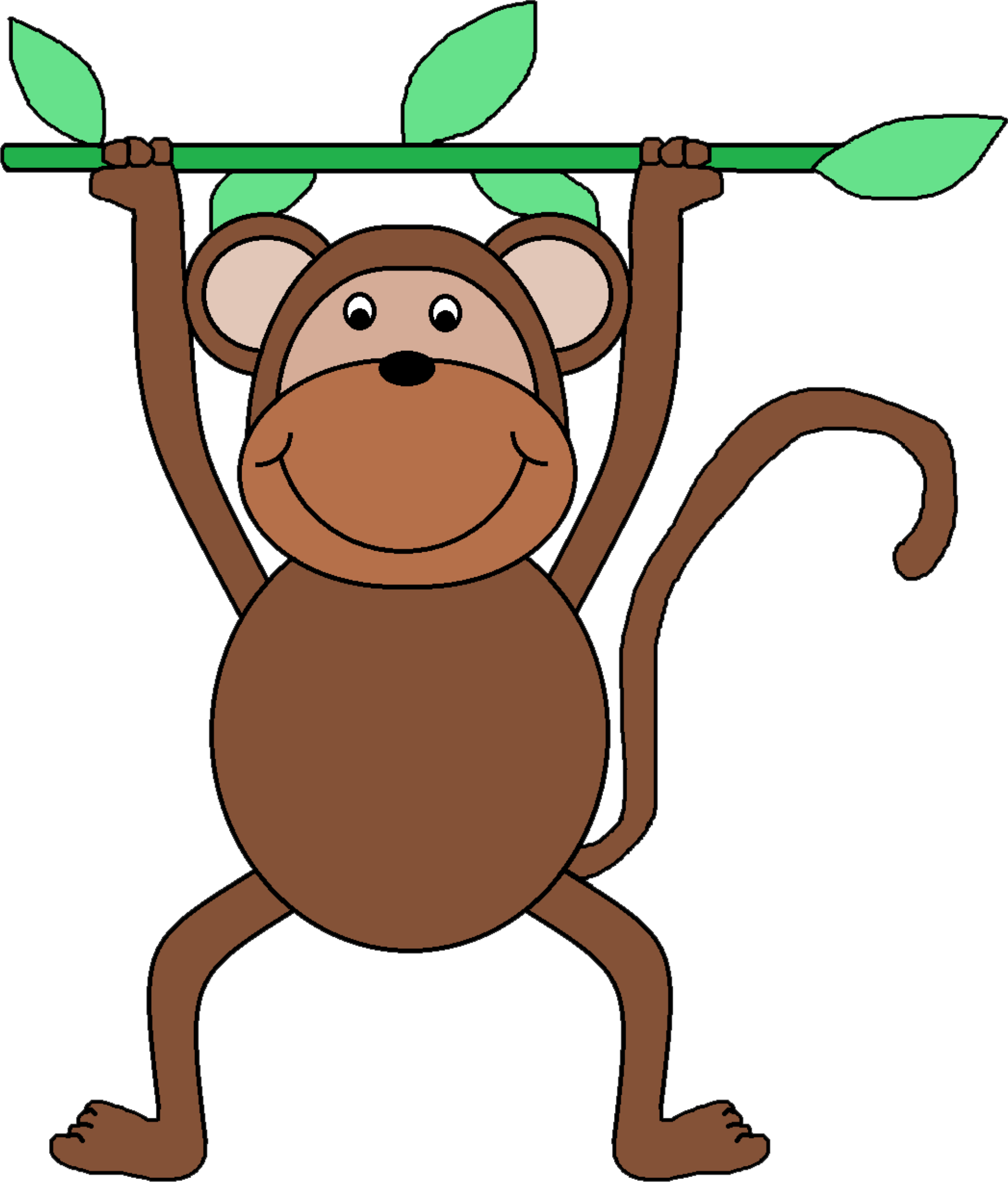 Big Image - Clip Art For Monkey (2011x2357)