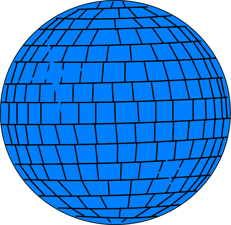 Disco, Ball, Blue, Fighter, Prop - Disco Ball Clip Art (1024x1024)