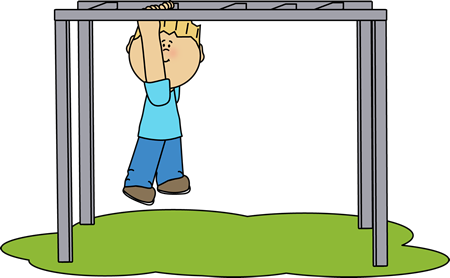 Playing On Monkey Bars At Recess Clip Art - Recess Clipart (450x278)