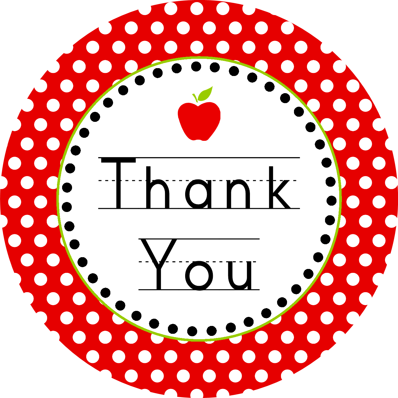 Thank You School - Teacher Appreciation Thank You (1320x1320)
