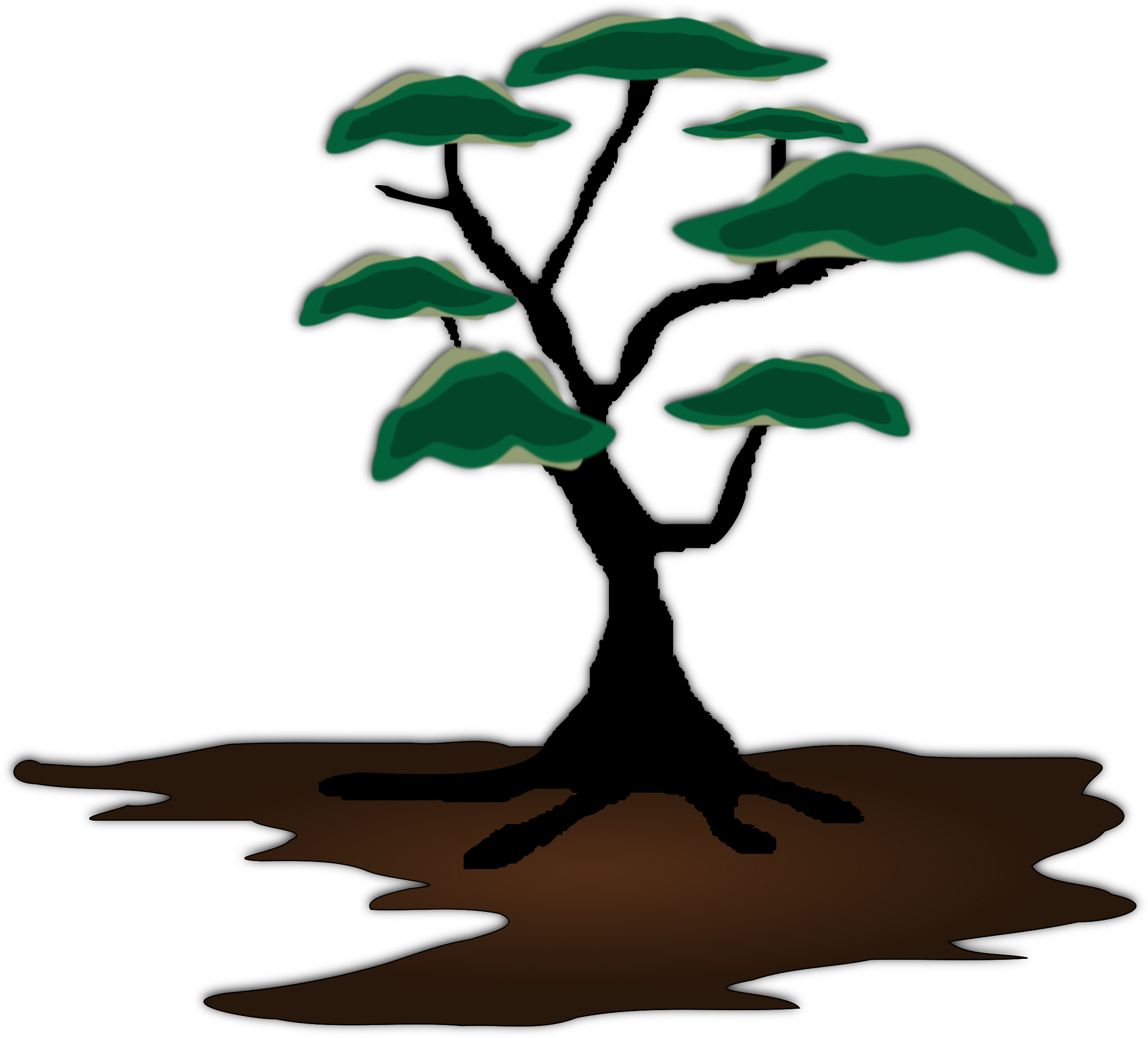Tree, Exotic, Landscape, Soil, Growing - African Trees Clip Art (2400x2166)