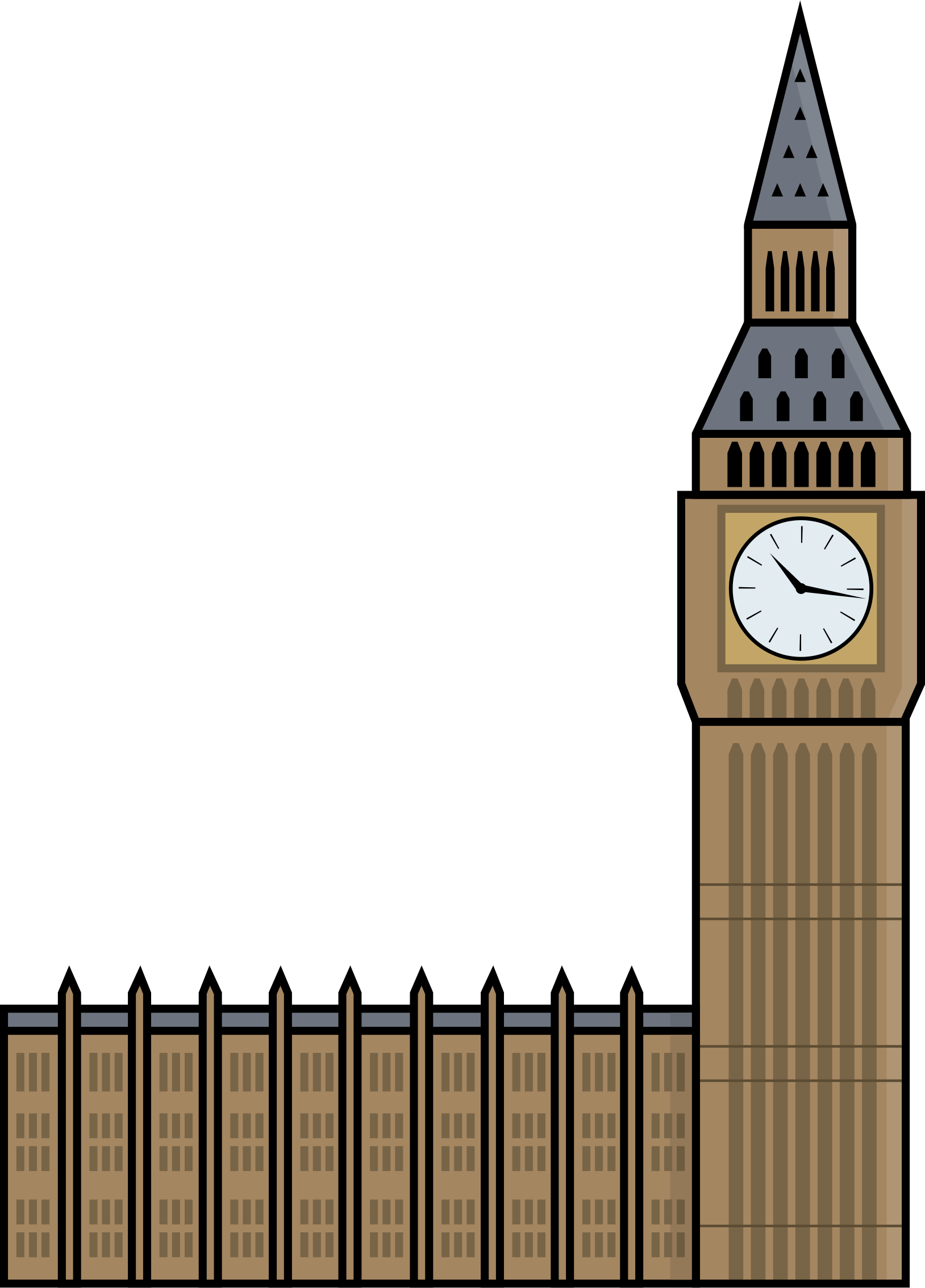 Big Ben Icons Png - Big Ben London Clipart (1628x2268)