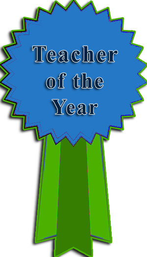 Teacher Of The Year Clip Art - Teacher Of The Year (300x522)