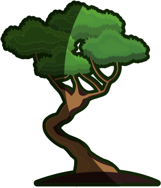 Cartoon Bonsai Tree - Bonsai Tree Cartoon (550x550)