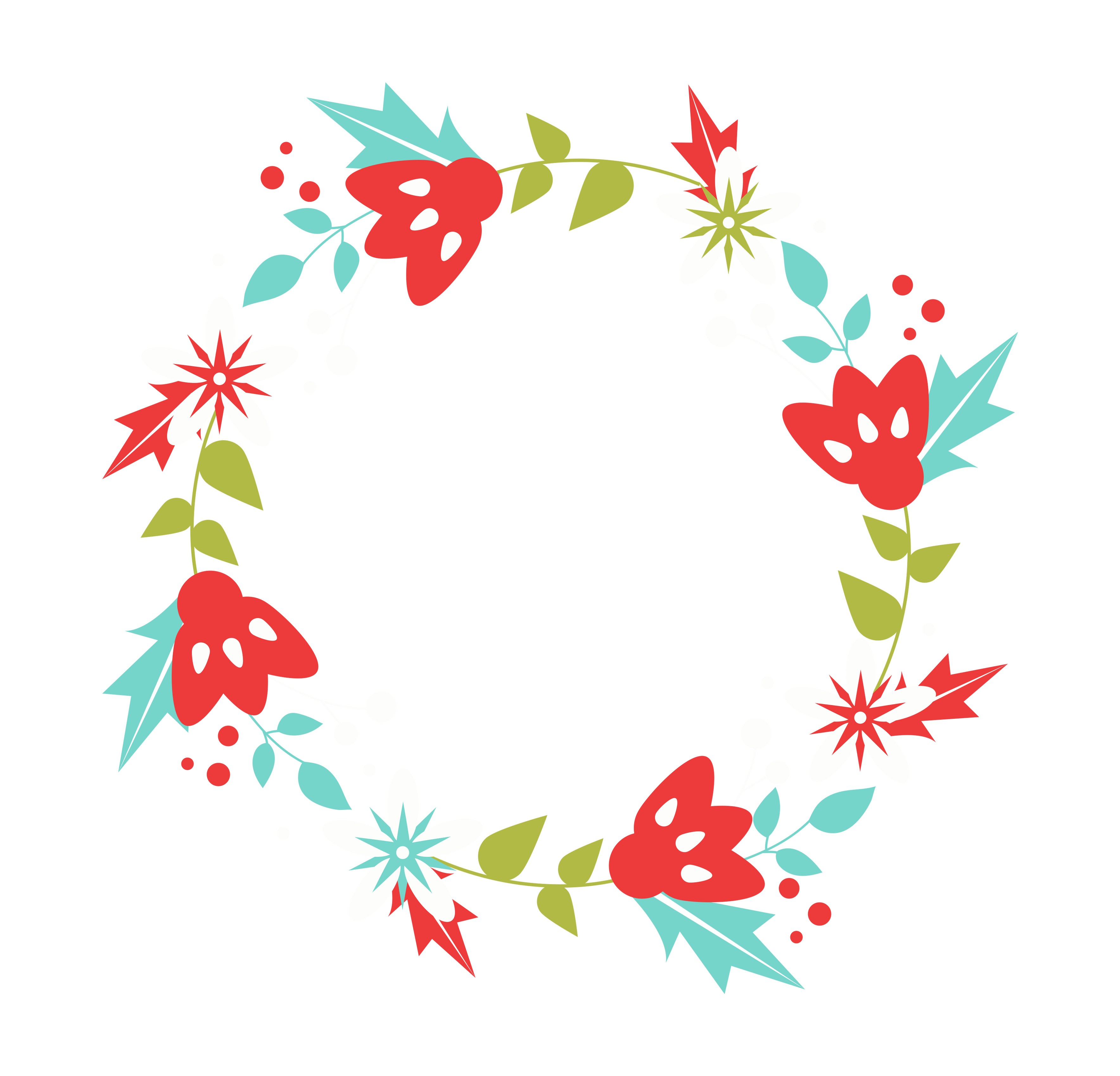 Free Christmas Wreath Clip Art - Christmas Day (3600x3600)