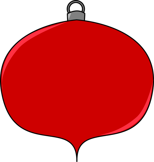 Ornament Clip Art - Red Christmas Ornaments Clipart (500x528)