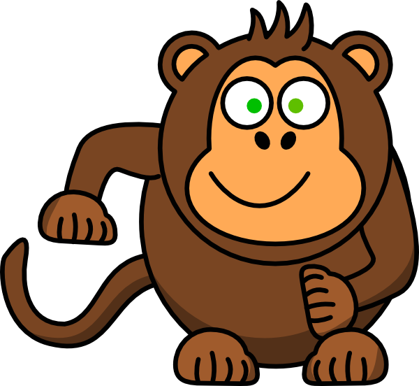Monkey Clipart (600x552)