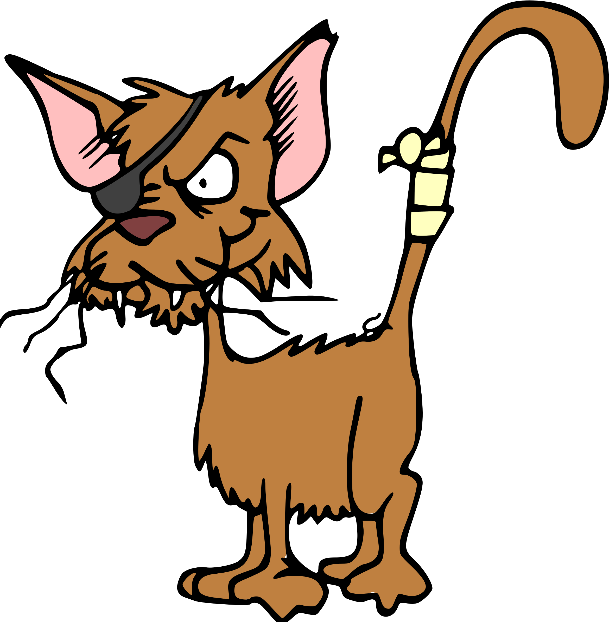 Big Image - Free Clipart Cat (2358x2400)