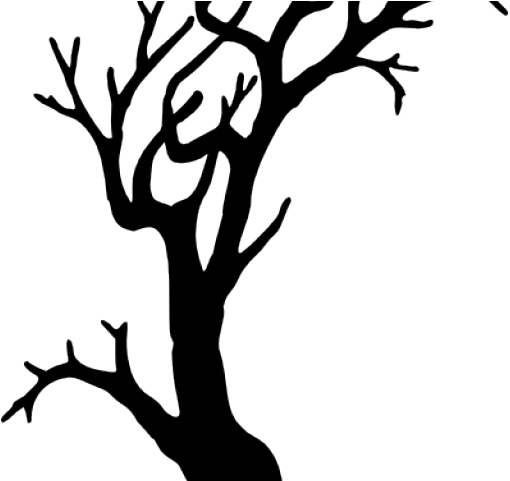 Spooky Tree Clipart - Spooky Tree Silhouette Png (640x480)