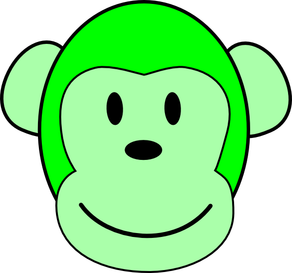 Monkey Clip Art (600x560)