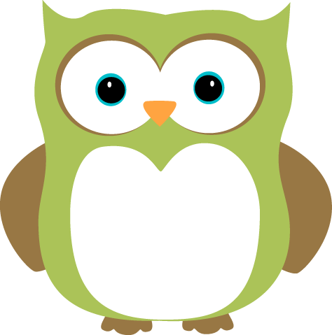 Green And Brown Owl - Owl Clip Art Green (474x479)