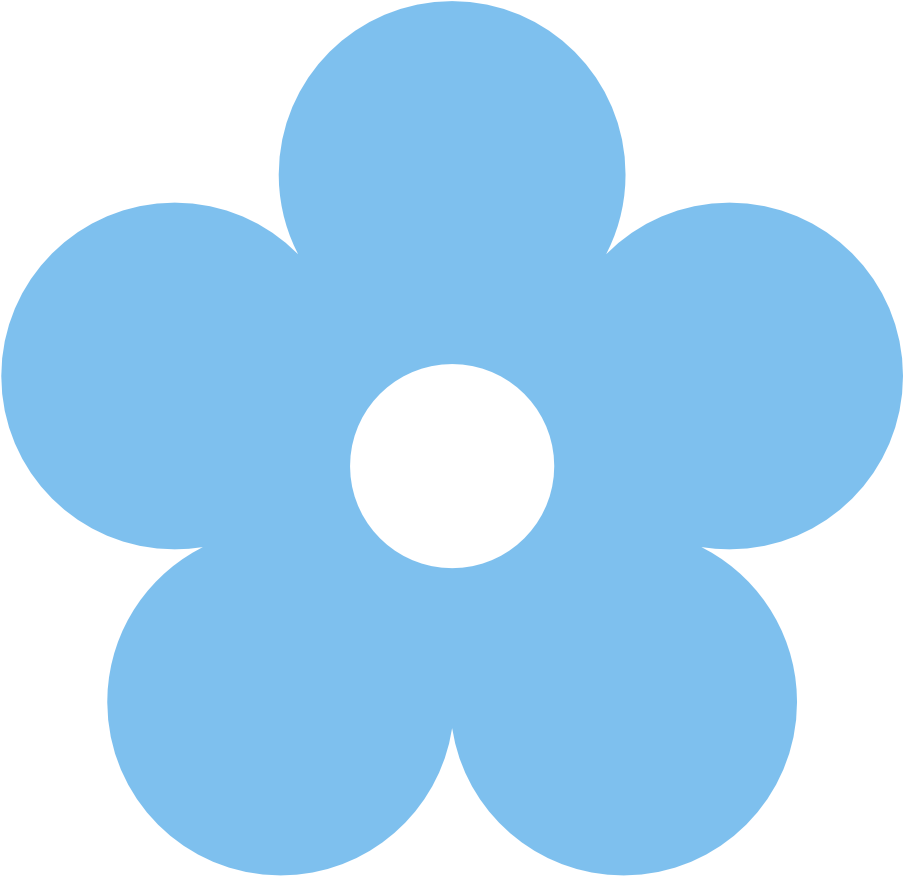 Blue Rose Clipart Light Blue - Light Blue Flower Clip Art (999x990)