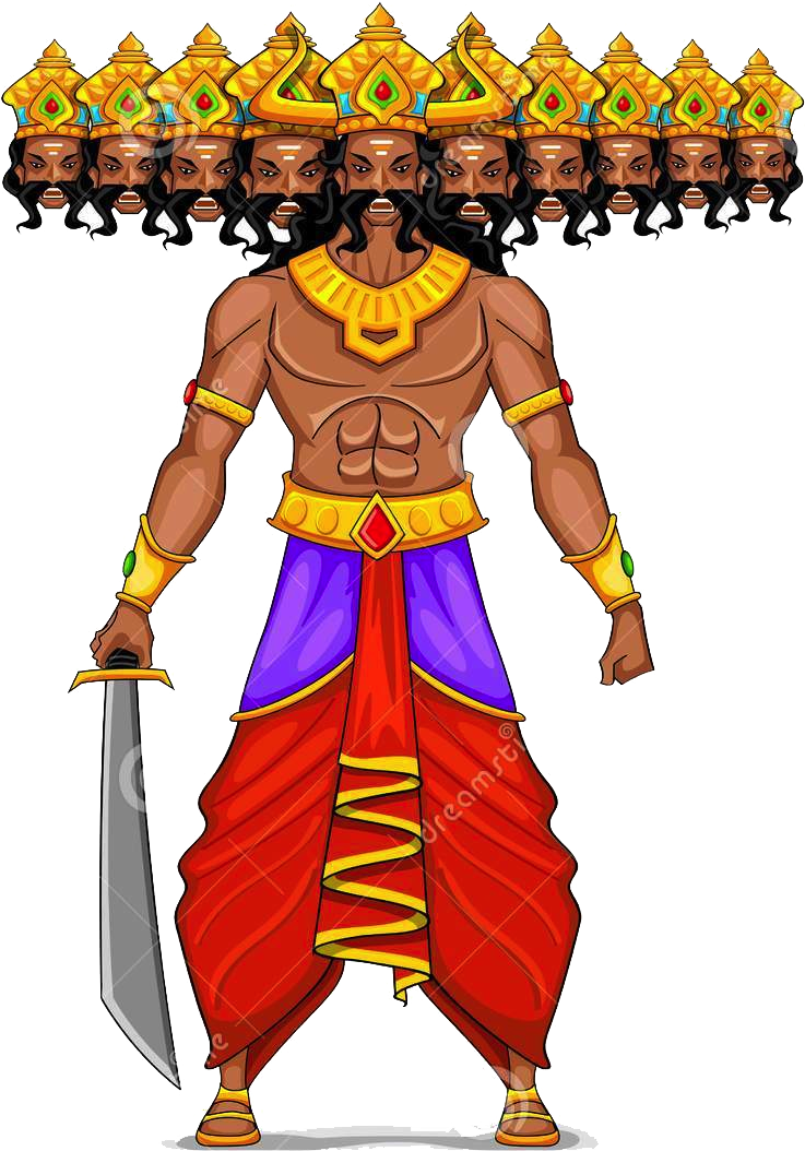 Ravan Png File Png Image - Ravana Heads (769x1082)