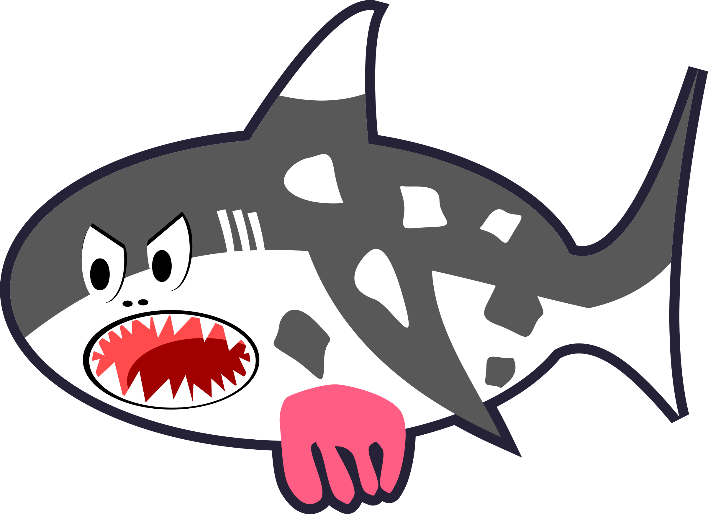 Apples Free Black, White &amp - Shark Cow (1033x750)