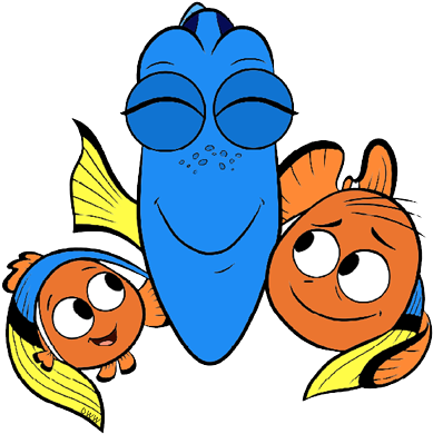 Finding Dory Clip Art Images - Marlin Dory And Nemo (400x397)