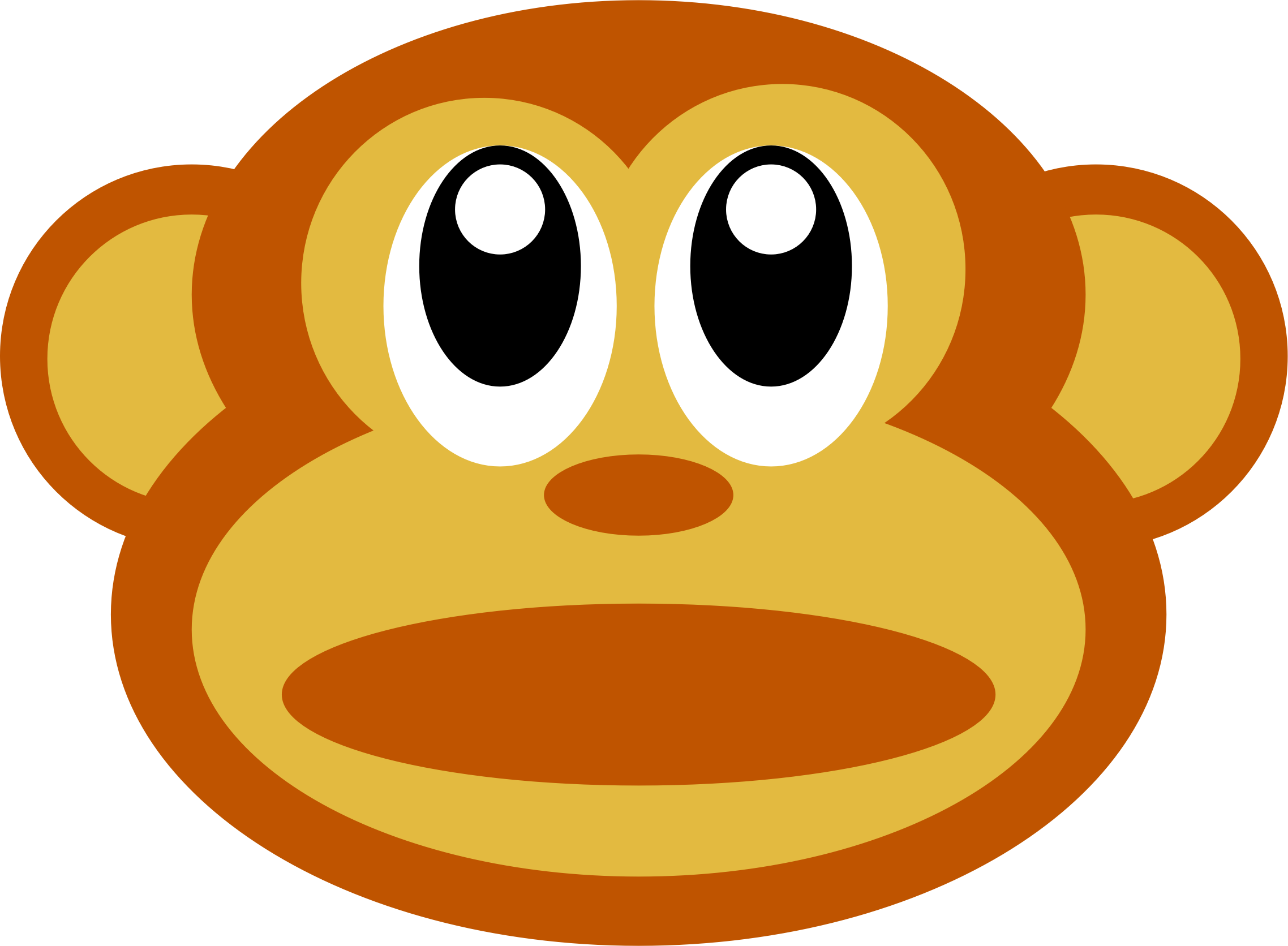 Clipart Monkey Face Clipartfest - Monkey Face Clipart (2276x1672)