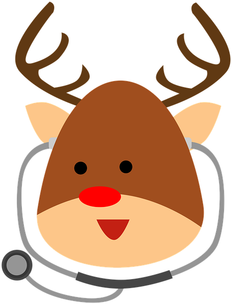 Reindeer, Doctor, Animal, Antlers - Doctor Reindeer (509x720)