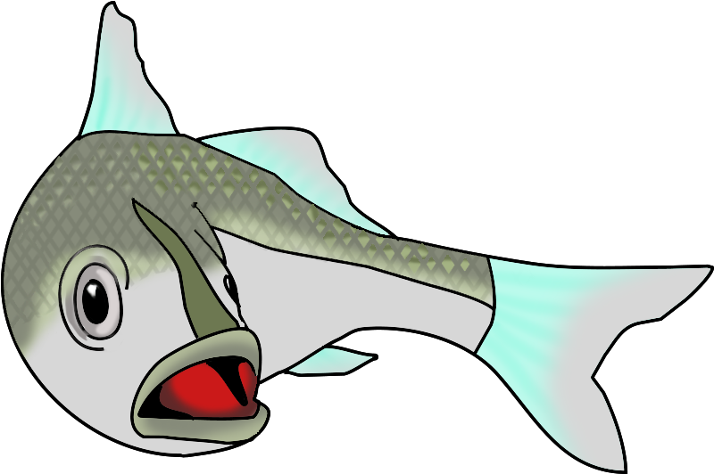 Turning Salt Water Fish - Fish In Water Clipart (837x531)