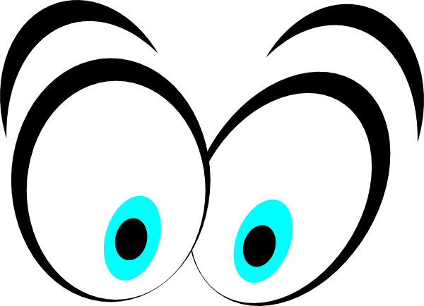 Eyes Looking Clipart (600x434)