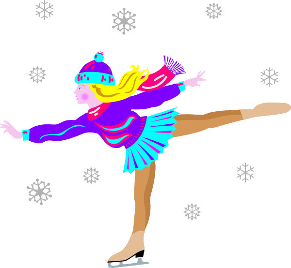 Clip Art - Winter Olympics 2018 Activities (600x554)