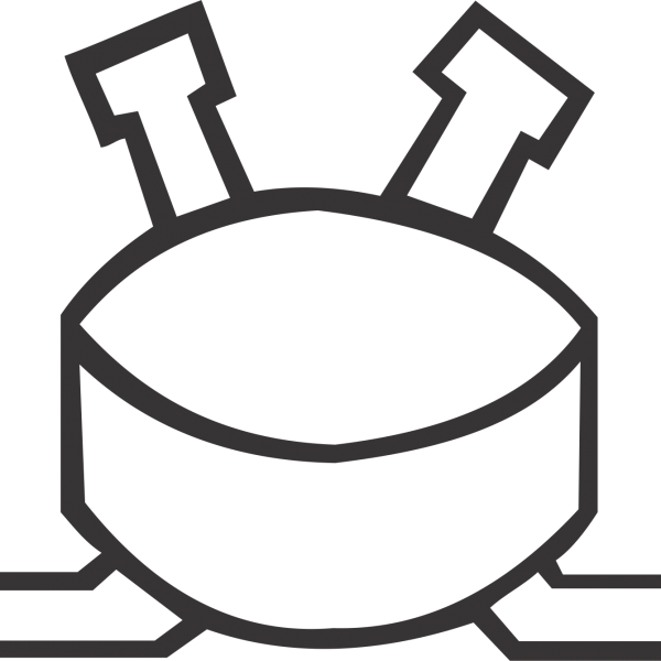 Hockey Sticks & Puck - Hockey Sticks & Puck (600x600)