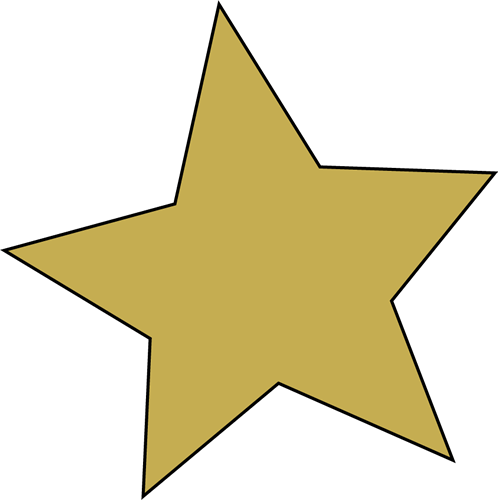 Gold Star Clipart Free Clipart Images - Star Clipart No Background (498x500)