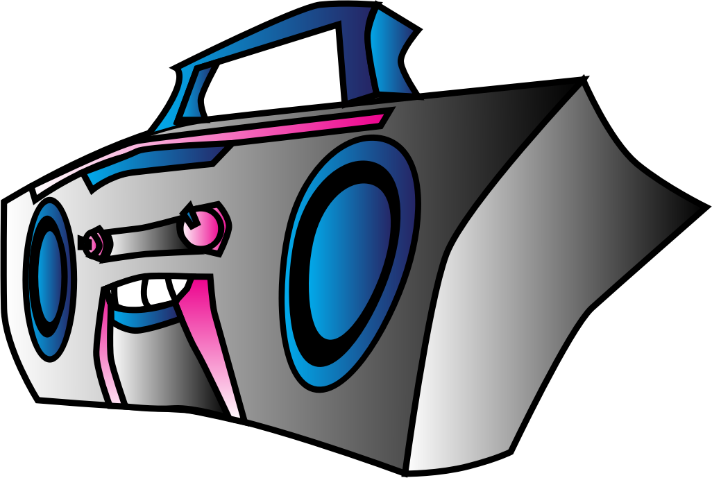 Pin Boom Box Clip Art - Clip Art (1117x750)