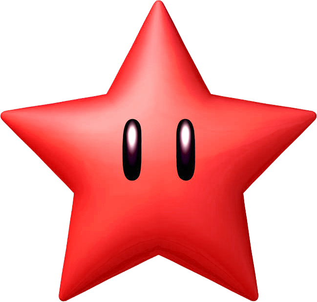 Shooting Star Clip Art Outline - Super Mario Red Star (649x619)