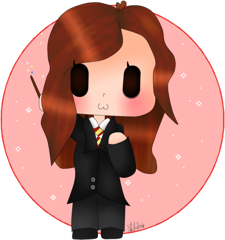 Hermione Granger Chibi [harry Potter] By Melonbunniii - Hermione Granger Kawaii Png (965x827)
