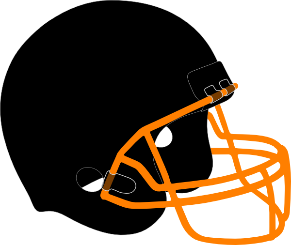 Helmet And Football Drawing (600x506)