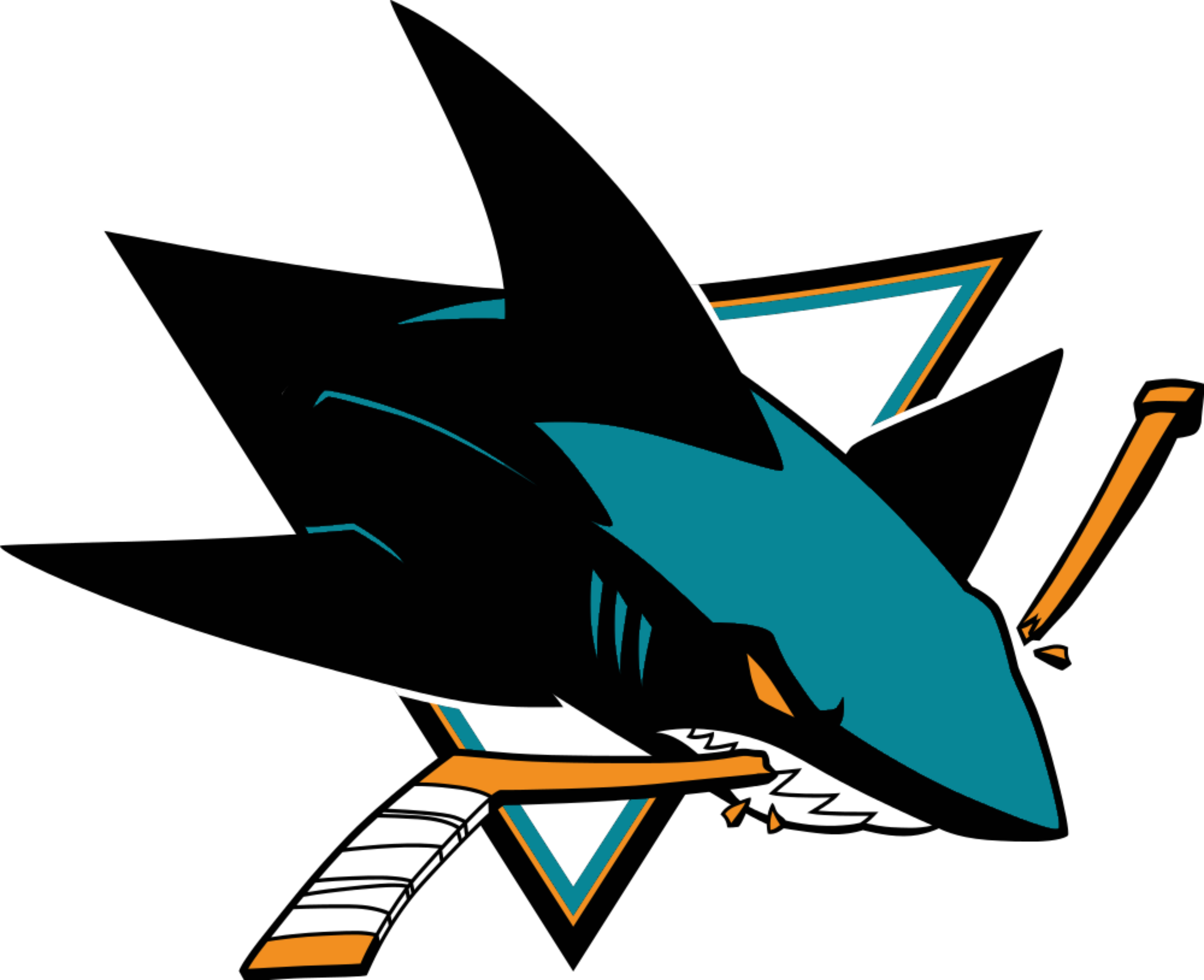 San Jose Sharks And Solar4america By Petersendean Announce - San Jose Sharks Logo Png (5000x4070)