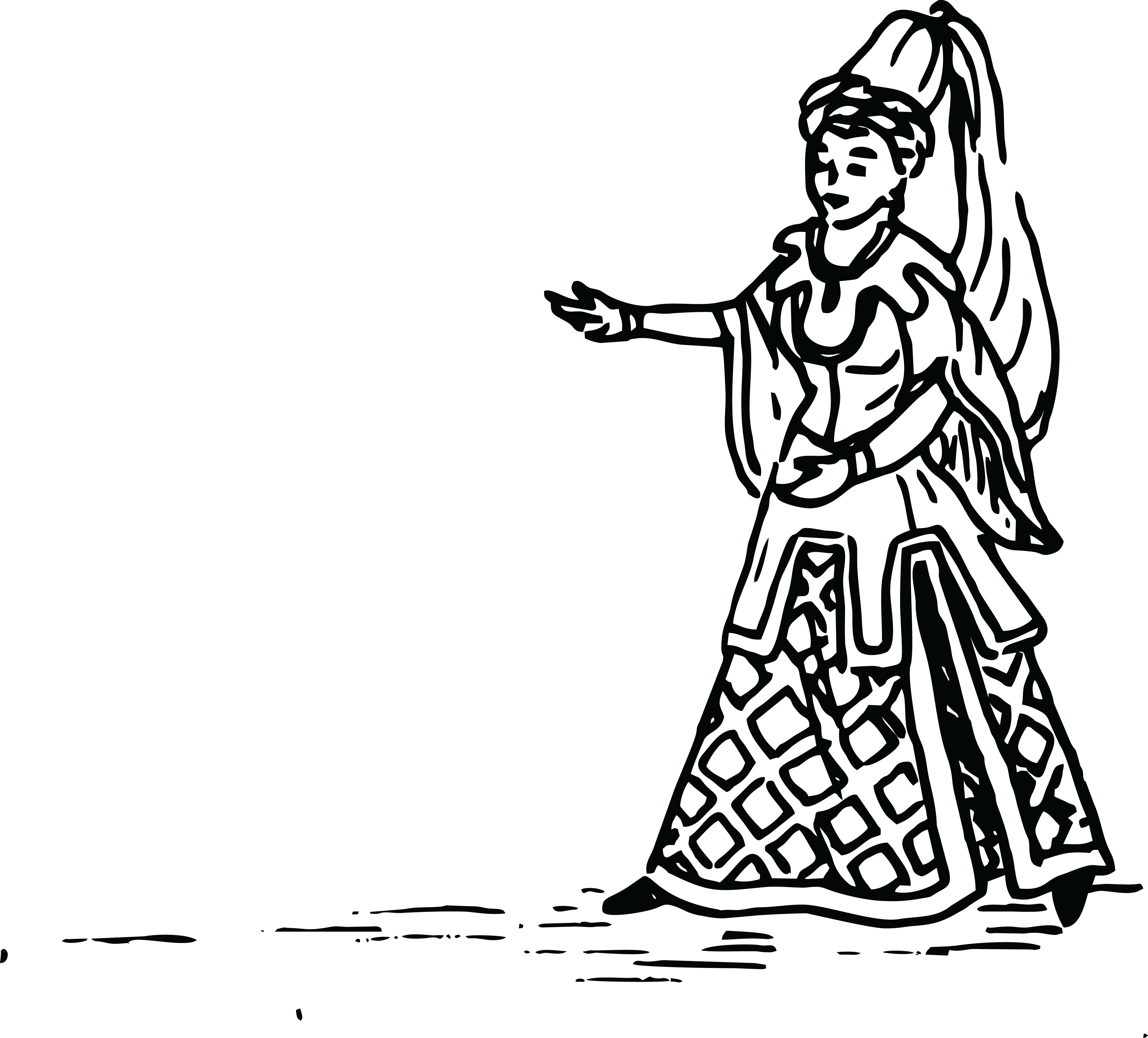 Free Clipart Of A Vintage Princess - Harry Potter Deathly Hallows Symbol (4000x3617)