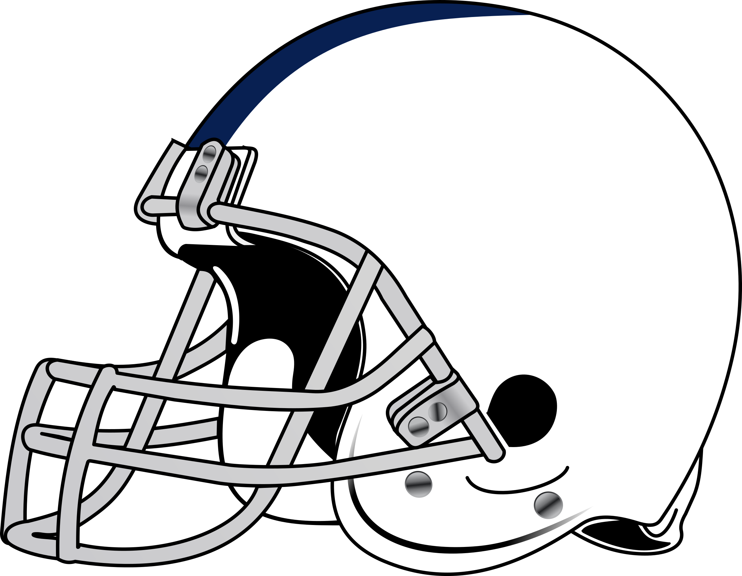 Pin Football Clipart - Football Helmet Clip Art (2400x1863)