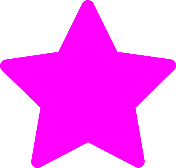 Star Pink Clip Art At - Pink Star Clipart (600x573)