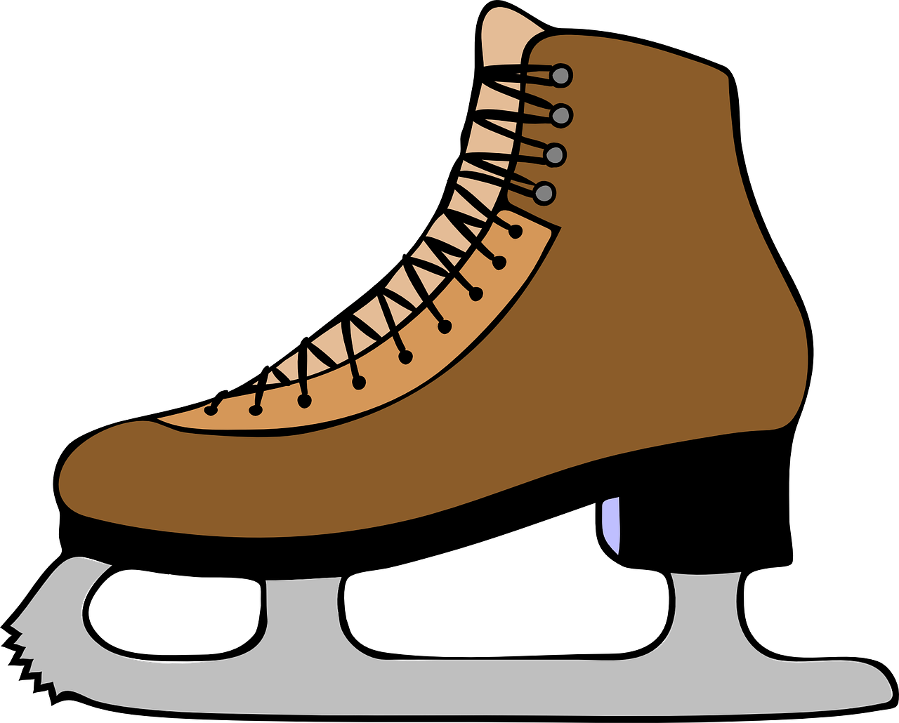 Ice Skates Ice Shoe Boot Sports Skate Skater - Ice Skate Clipart (1280x1030)