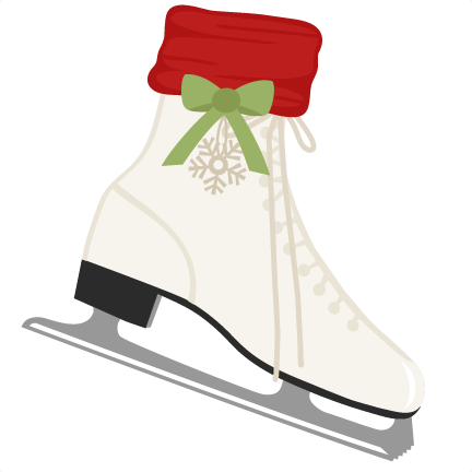 Ice Skate Svg Scrapbook Shape Winter Svg Cut File Snowflake - Miss Kate Cuttables Shoe (432x432)