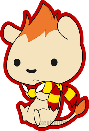 Logan Messa - Cute Gryffindor Lion (304x446)