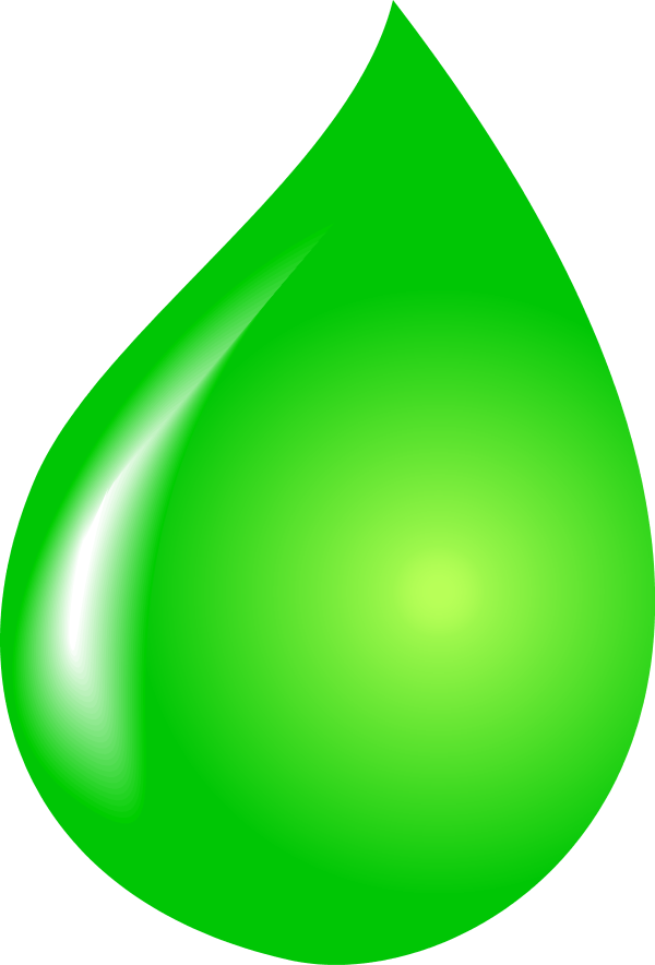 Vector Clip Art - Green Water Drop Vector (600x884)
