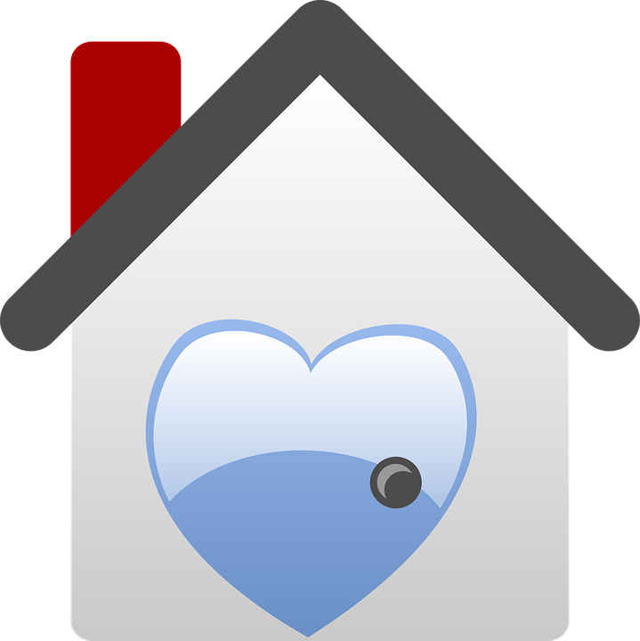 Real House, Home, Icon, Heart, Love, Houses, Estate, - House Clip Art (719x720)