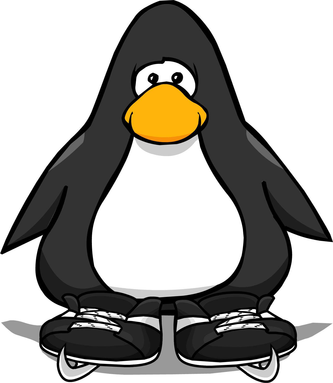 Hockey Skates From A Player Card - Penguin With A Top Hat (1380x1588)