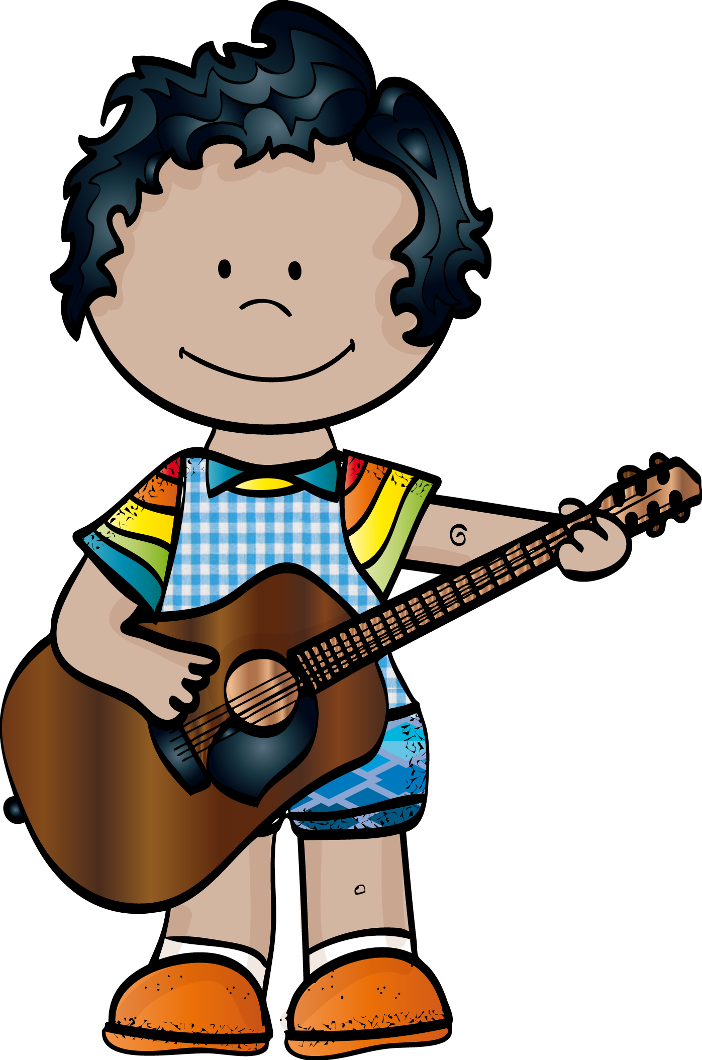 *✿**✿*voy A Ser*✿**✿* - Melonheadz Guitar Clipart (1397x2109)